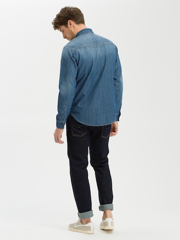 Cross Jeans Regular Fit Hemden (langarm) ' A 208 ' in Blau