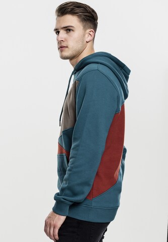 Urban Classics Mikina 'Zig Zag' – modrá