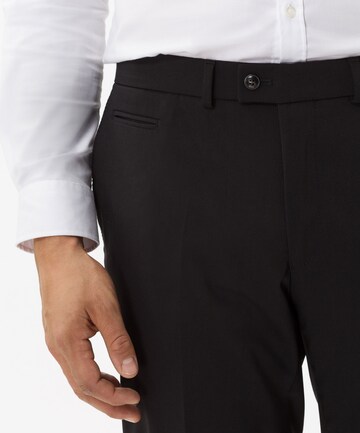 BRAX Slim fit Pleated Pants 'Enrico' in Black