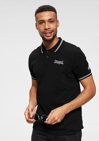 LONSDALE Shirt 'Causton' in Zwart: voorkant