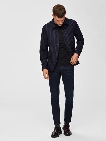 SELECTED HOMME Slimfit Jeans i blå