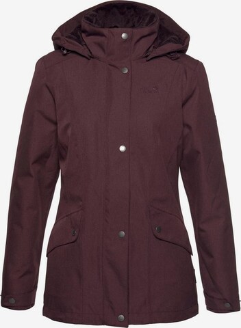 JACK WOLFSKIN Outdoor Jacket 'Park Avenue' in Red: front