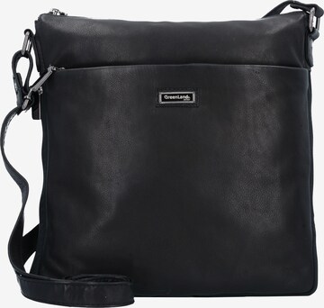 Greenland Nature Crossbody Bag in Black: front