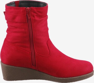 CITY WALK Ankle Boots in Red