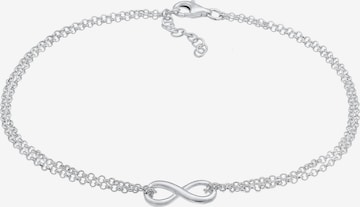 ELLI Foot Jewelry 'Infinity' in Silver: front