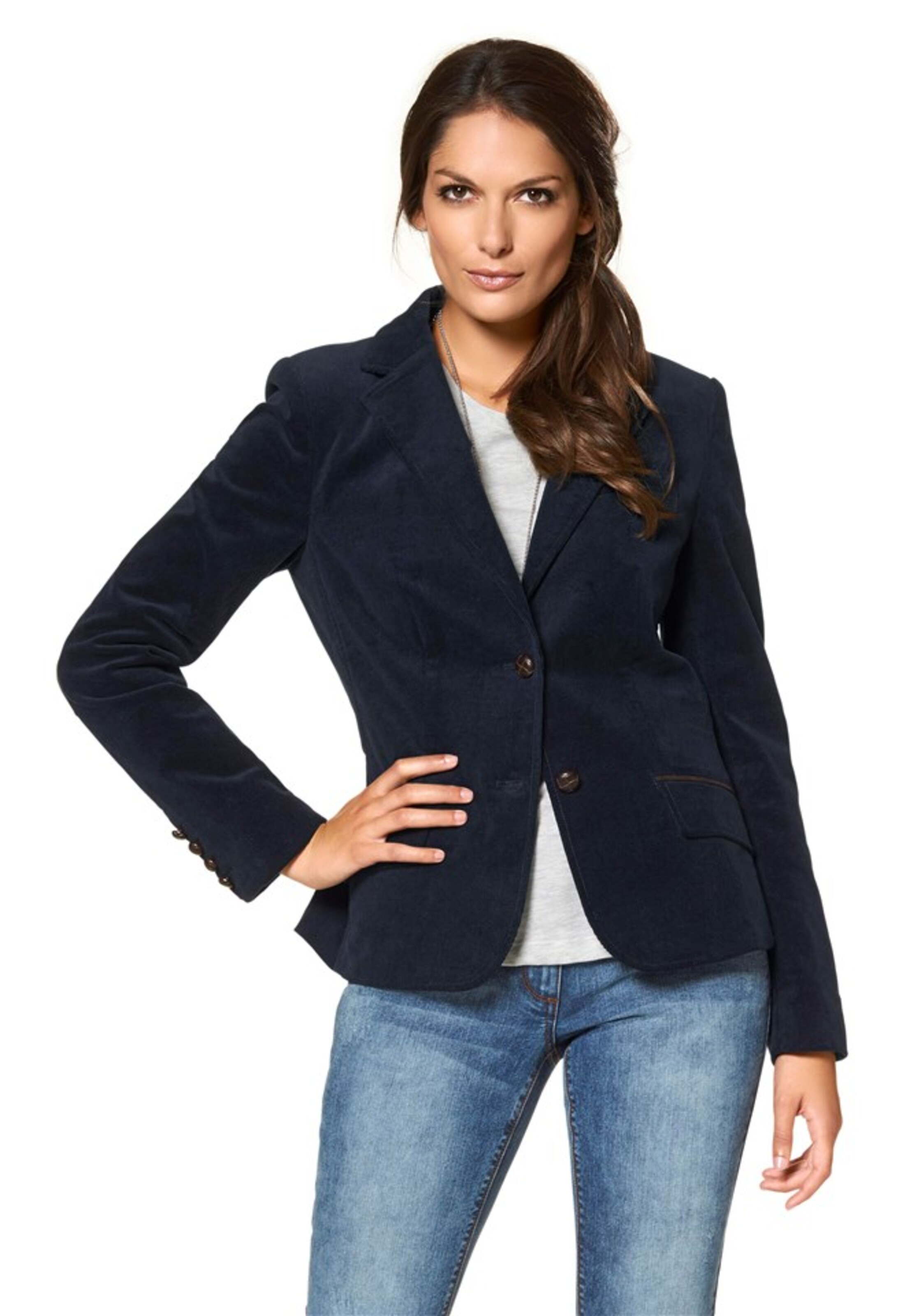 Aniston CASUAL Blazer in Blau: Vorderseite
