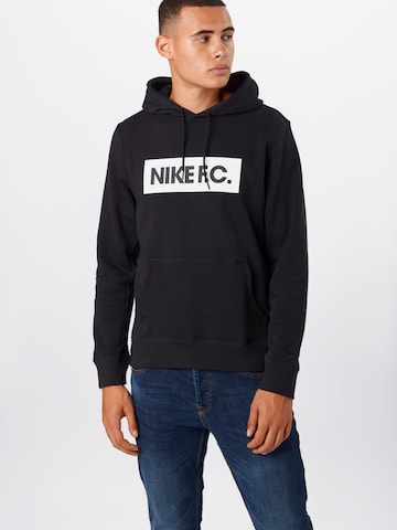 NIKE Athletic Sweatshirt in Black: front