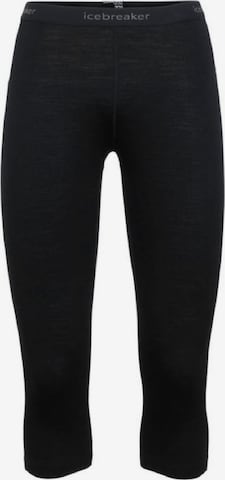 ICEBREAKER Skinny Spodnie sportowe '200 Oasis' w kolorze czarny: przód
