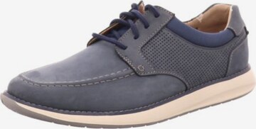 CLARKS Veterschoen in Blauw: voorkant