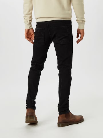 Coupe slim Jean 'MR. RED' Denim Project en noir