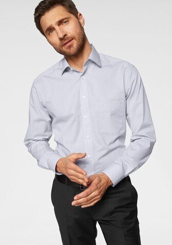 OLYMP Regular fit Business Shirt in Grey: front