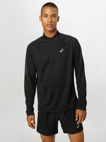 ASICS - Regular Fit Sweatshirt de desporto em preto: frente