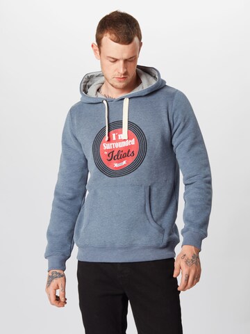 Derbe Sweatshirt 'Surround' in Blauw: voorkant