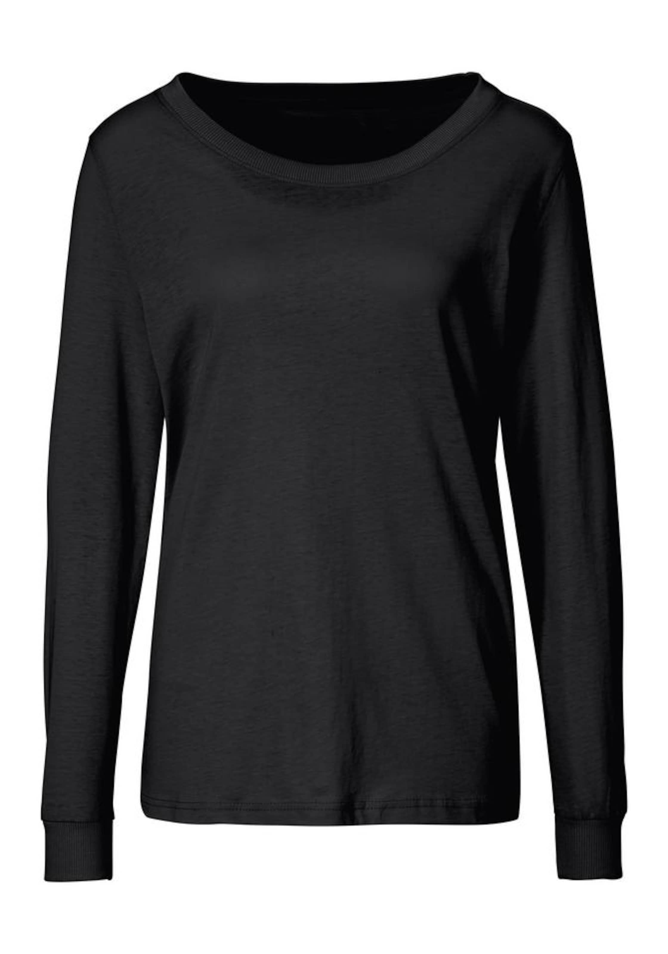 Chemise de nuit VIVANCE en noir : devant