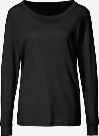 VIVANCE Pajama shirt in Black: front