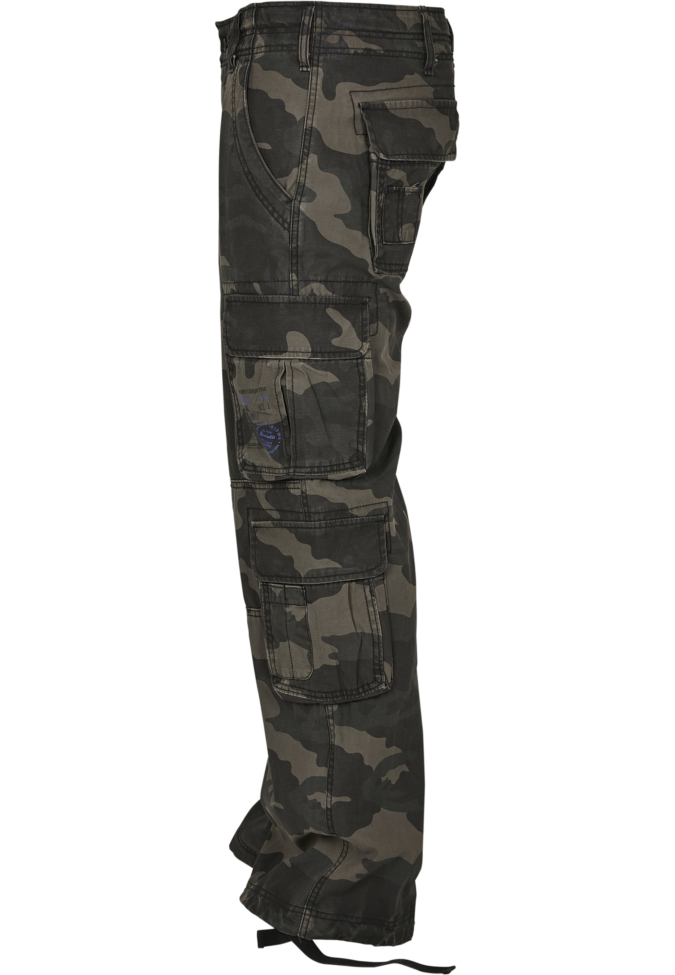 Brandit Loosefit Cargobyxa i grön