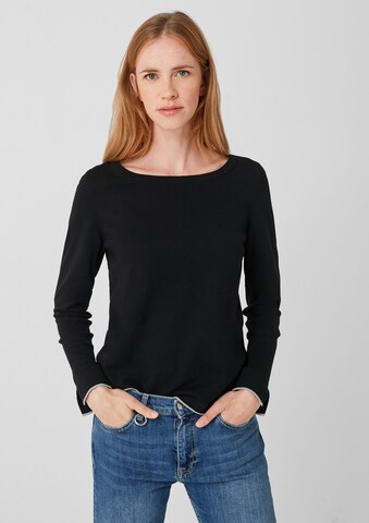 s.Oliver Pullover in Schwarz: predná strana