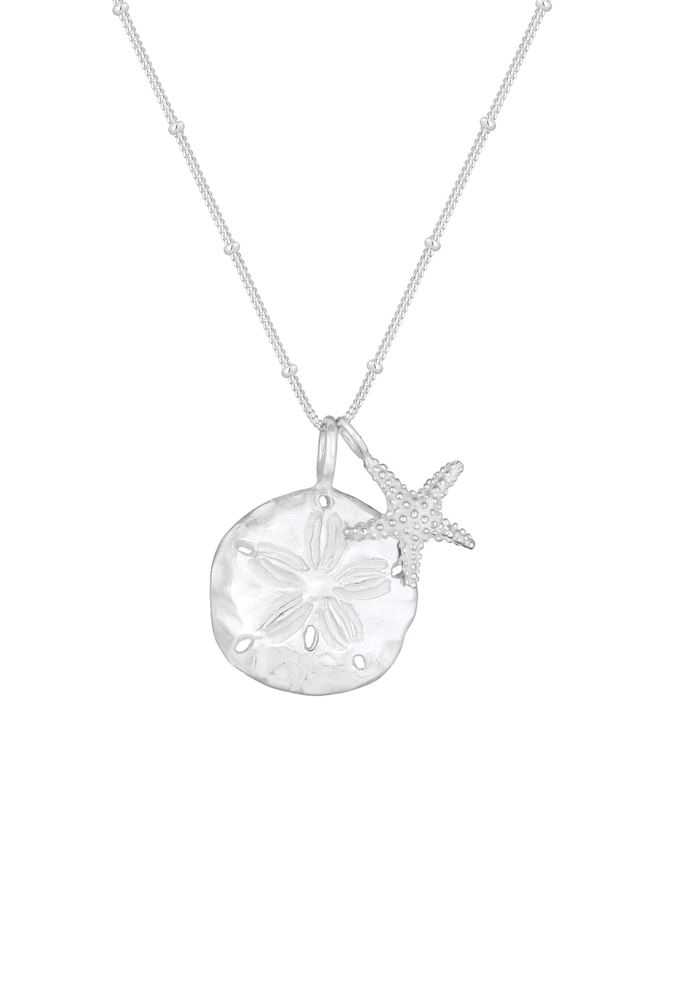 Chaîne 'Blume, Multipendants, Seestern' ELLI en argent