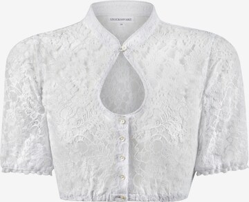 Blouse folklorique STOCKERPOINT en blanc : devant