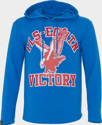 Sweat-shirt PLUS EIGHTEEN en bleu : devant