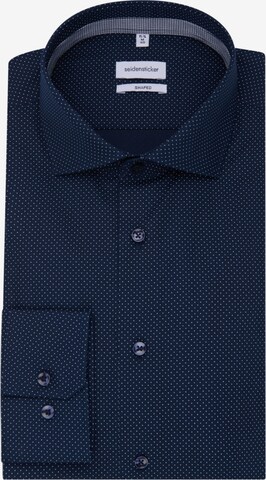 SEIDENSTICKER Slim fit Overhemd 'Tailored' in Blauw