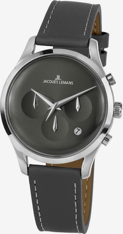 Jacques Lemans Analog Watch 'Retro Classic' in Black: front