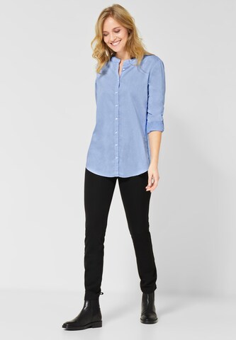 STREET ONE Bluse 'Chambray' in Blau