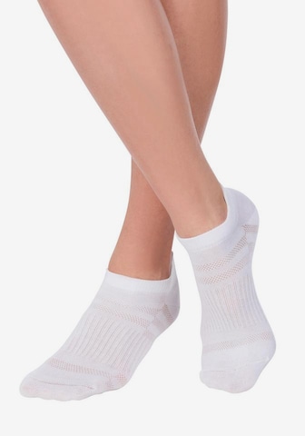 LASCANA ACTIVE Športne nogavice | bela barva: sprednja stran