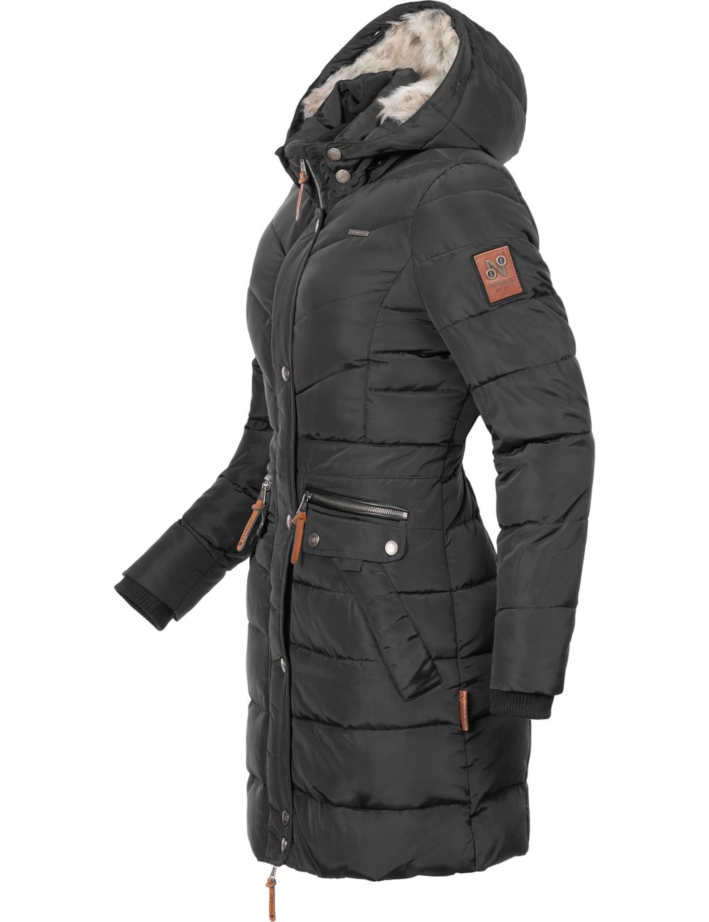 NAVAHOOZimski kaput 'Paula' - crna boja