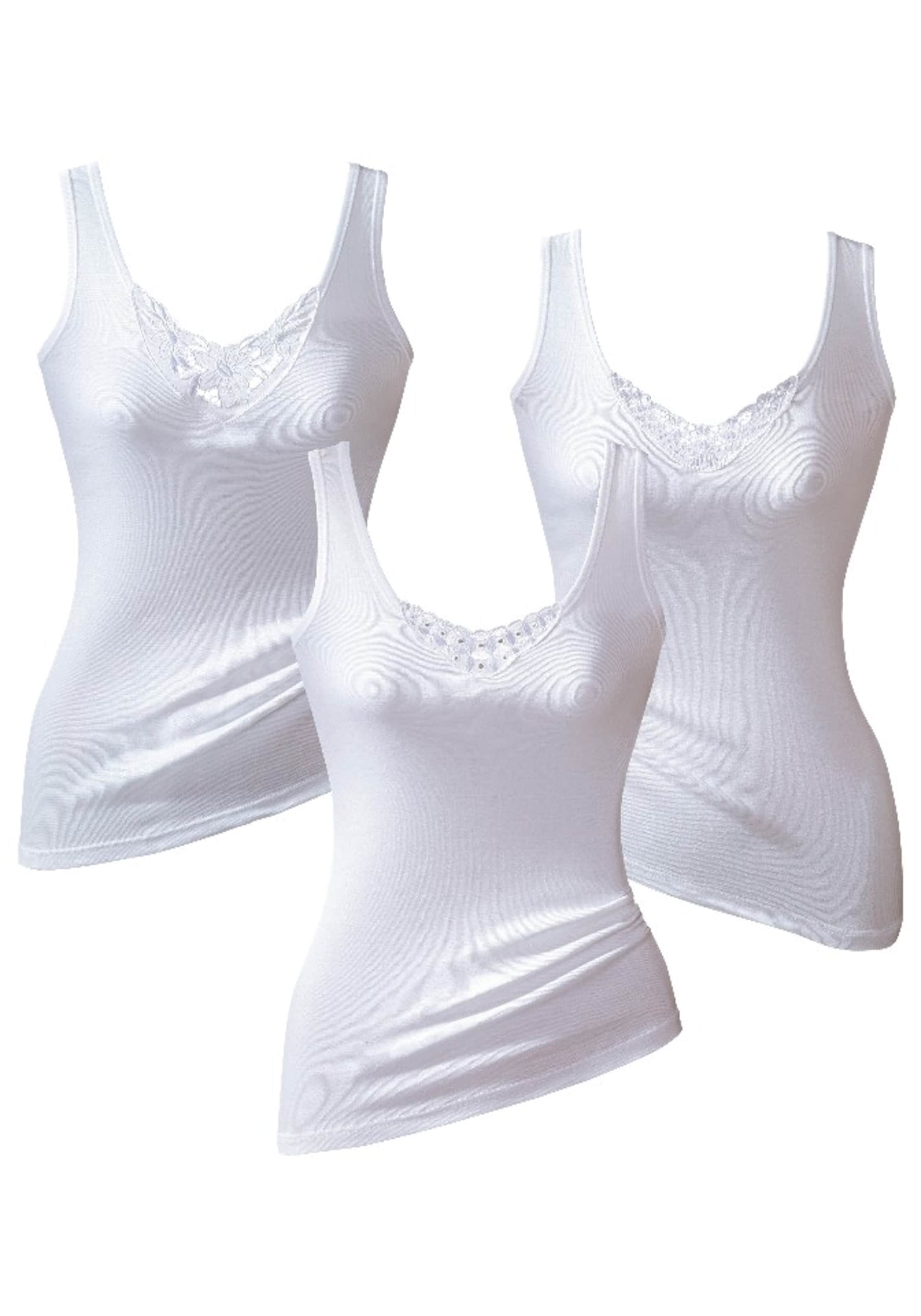 PETITE FLEUR Φανέλα σε λευκό: μπροστά