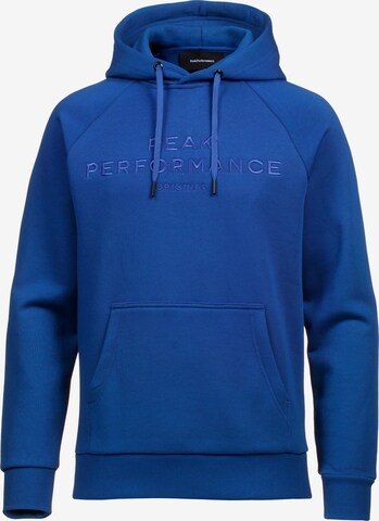 PEAK PERFORMANCE Sportsweatshirt in Blau: predná strana