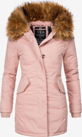 MARIKOO - Parka de inverno 'Karmaa' em rosa: frente