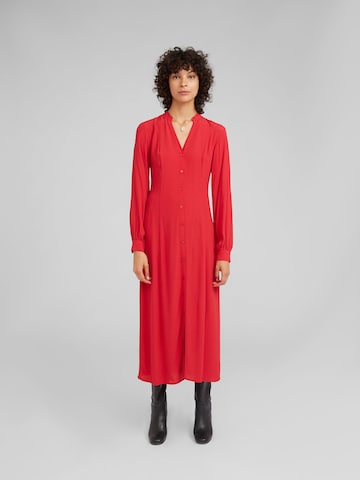 EDITED Shirt Dress 'Leonetta' in Red