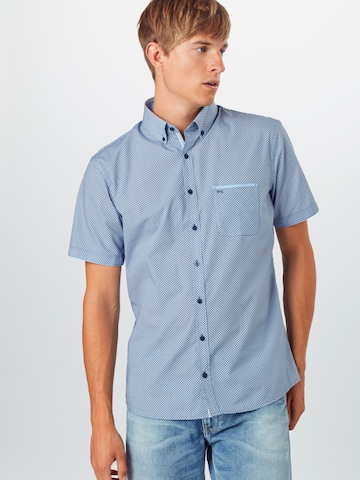 BRAX Slim fit Overhemd 'Dan' in Blauw: voorkant