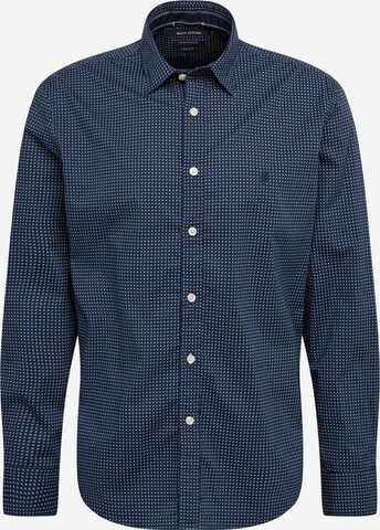 Coupe regular Chemise Marc O'Polo en bleu : devant