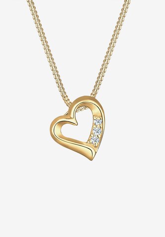 Elli DIAMONDS Necklace 'Herz' in Gold