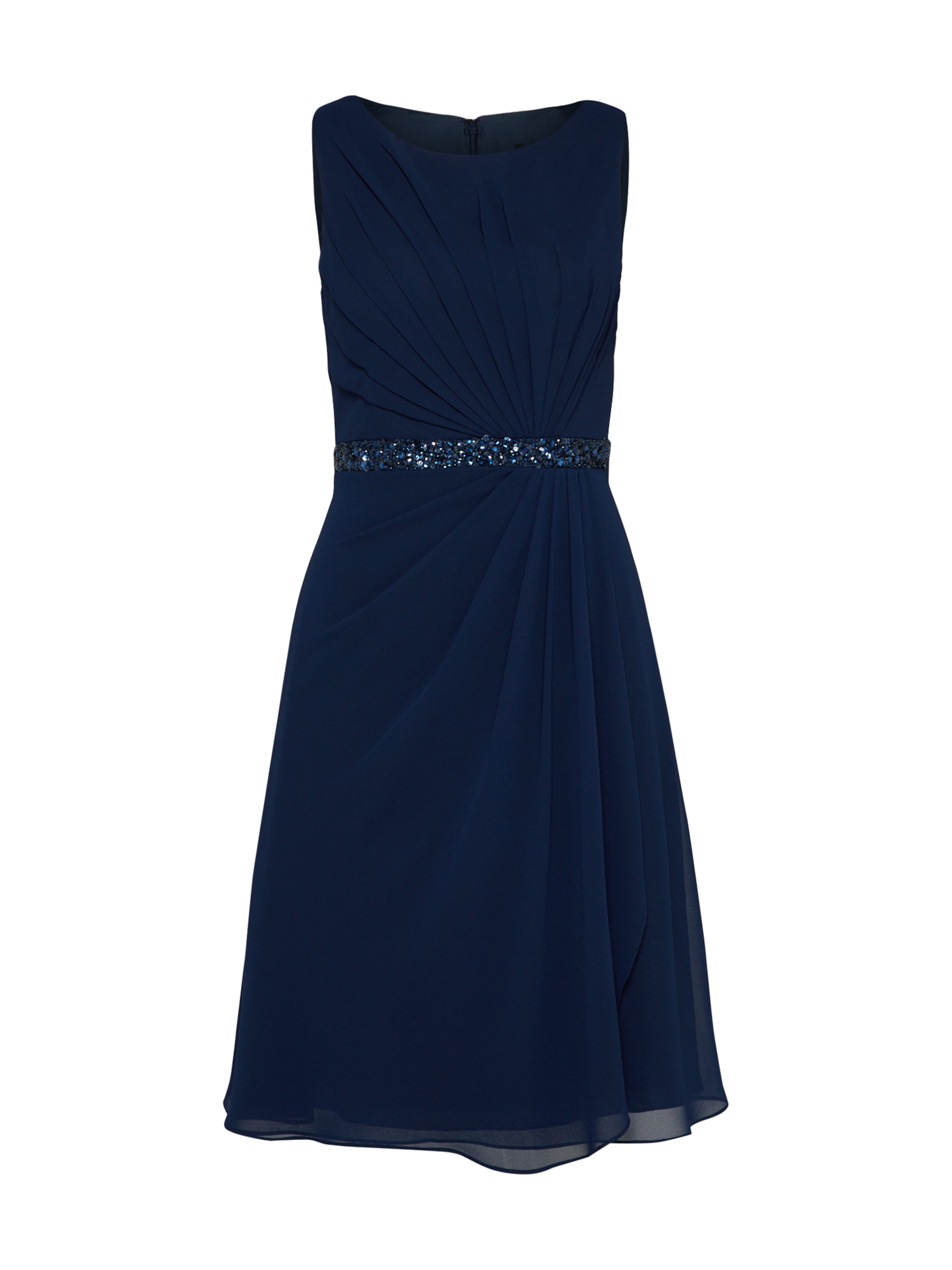 mascara Cocktail Dress in Blue: front