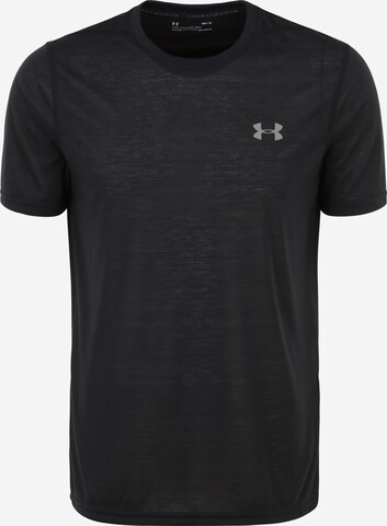 UNDER ARMOUR Funktionsshirt in Schwarz: predná strana