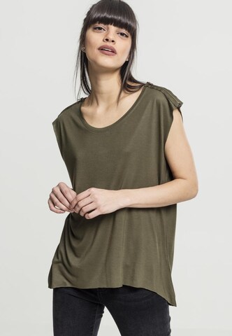 Urban Classics Shirt in Groen: voorkant