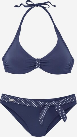 Triangle Bikini BUFFALO en bleu : devant