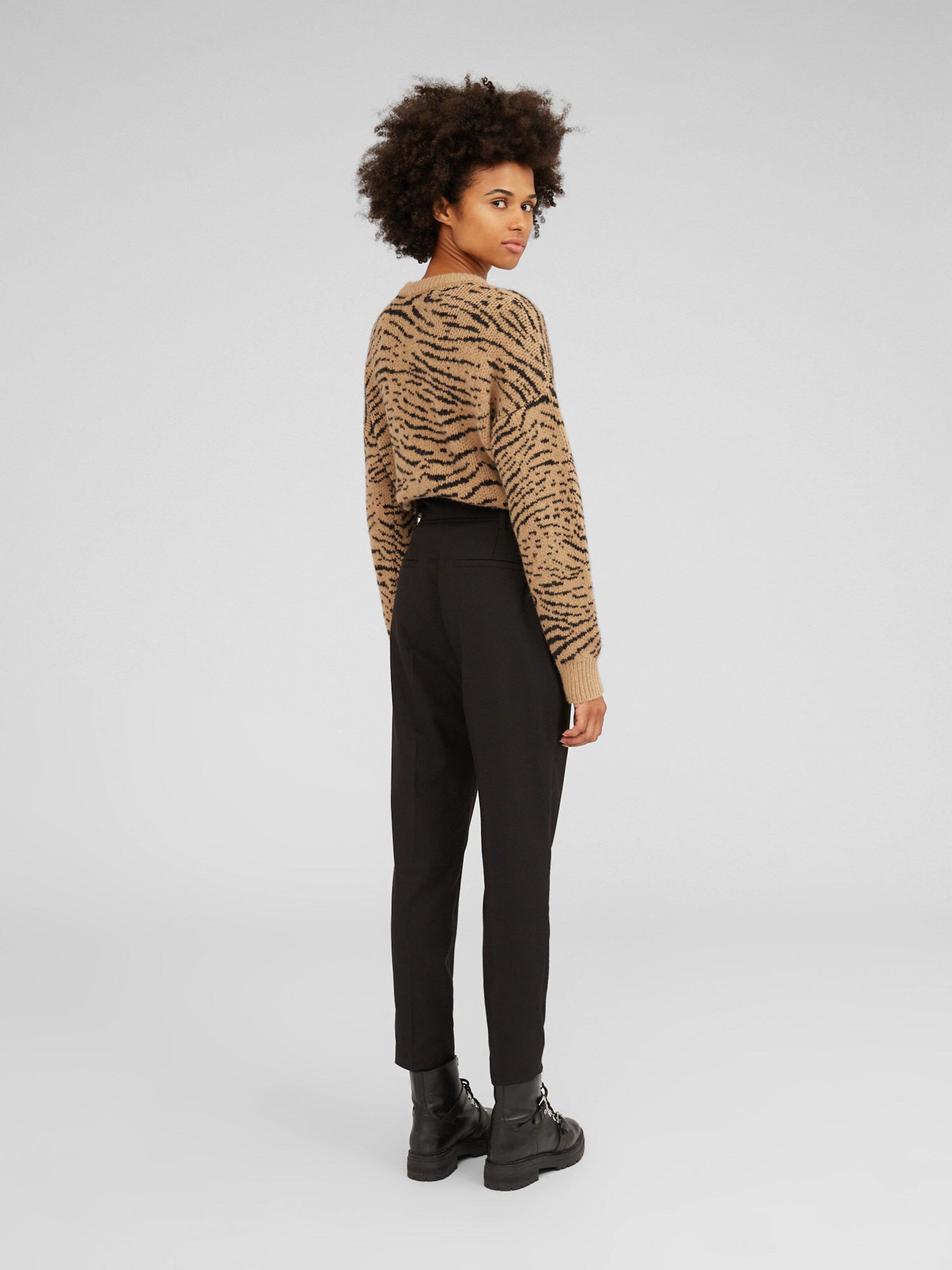 Pantaloni 'Barbara' EDITED pe negru: Privire spate