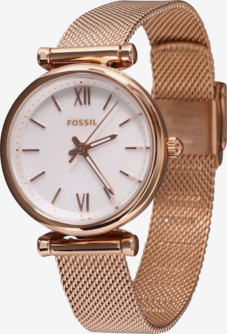 FOSSIL - Reloj analógico en oro: frente