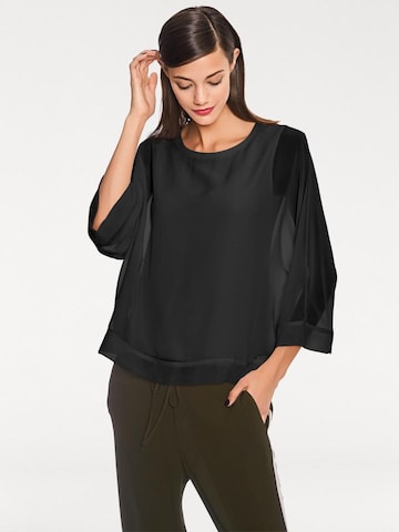 heine Blouse in Zwart: voorkant