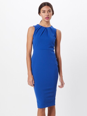 Boohoo Εφαρμοστό φόρεμα σε μπλε: μπροστά
