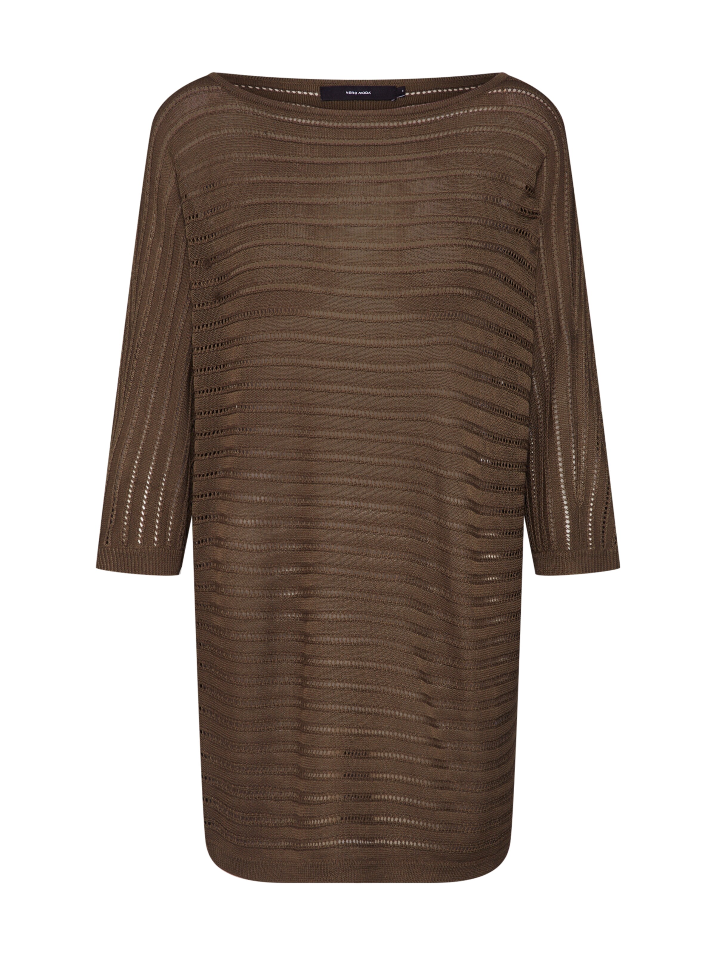 VERO MODA - Trui 'VMYOYO 3/4 BOATNECK LONG BLOUSE' in de kleur Groen