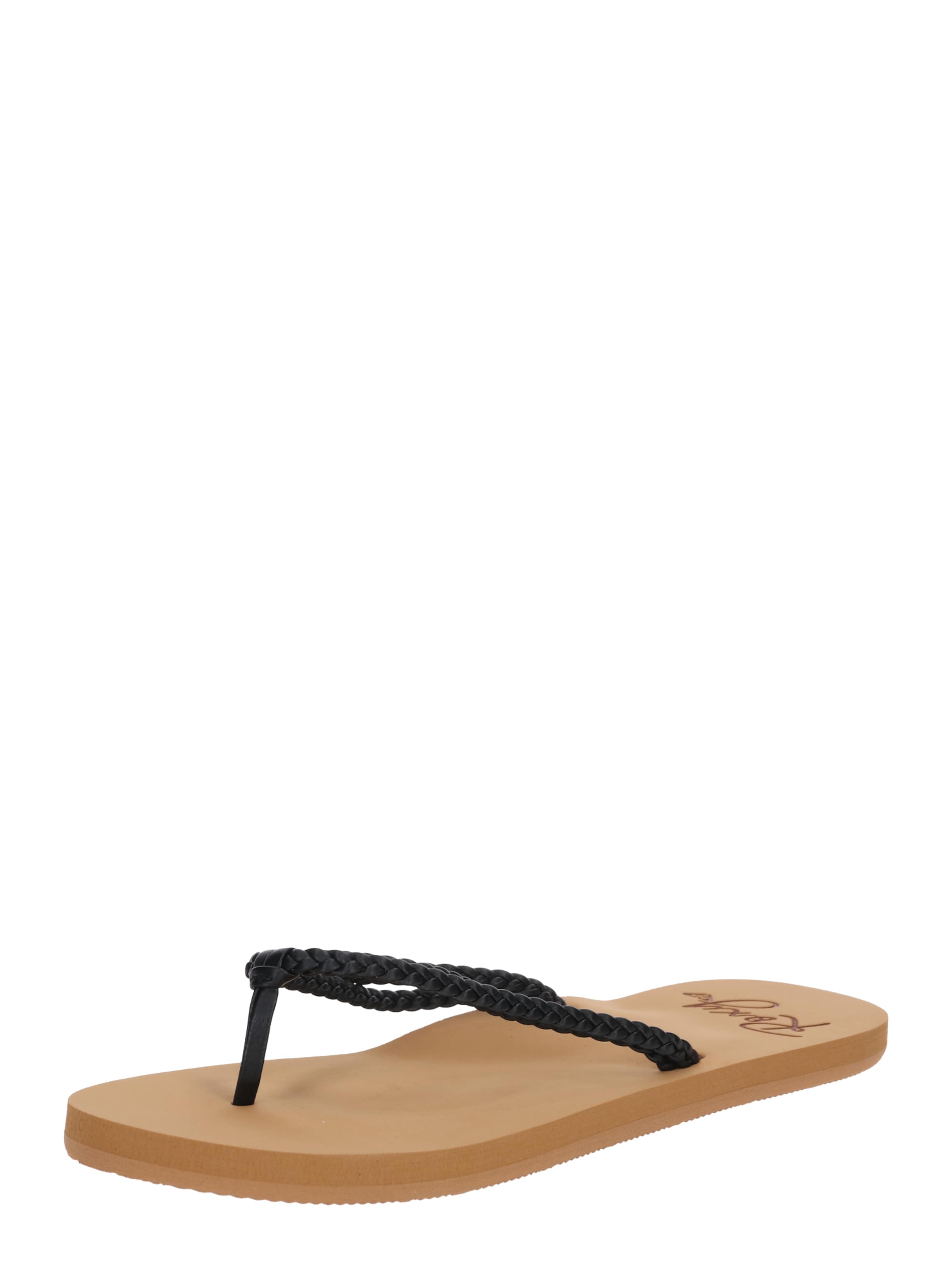 Tongs 'Costas' ROXY en noir : devant