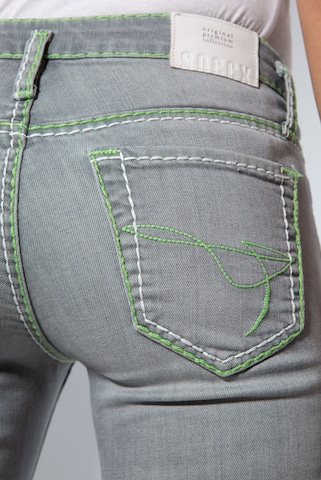 Soccx Slimfit Stretchjeans 'KA:RA' in Grau