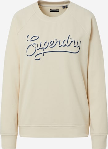 Superdry Суичър в бежово: отпред