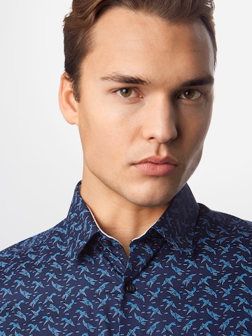 Slim fit Camicia 'MARK' di SELECTED HOMME in blu