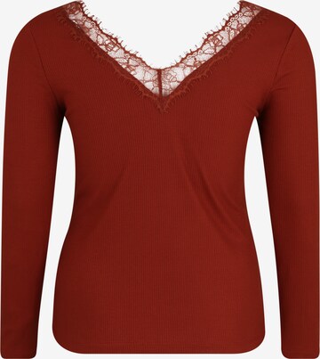 ABOUT YOU Curvy Shirt 'Maithe Shirt' in Rood: terug